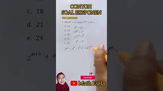 EXAMPLE OF EXPONENT PROBLEMS IN THE FORM OF EXPONENTS. BASIC MATHEMATICS IS SO EASY!!!