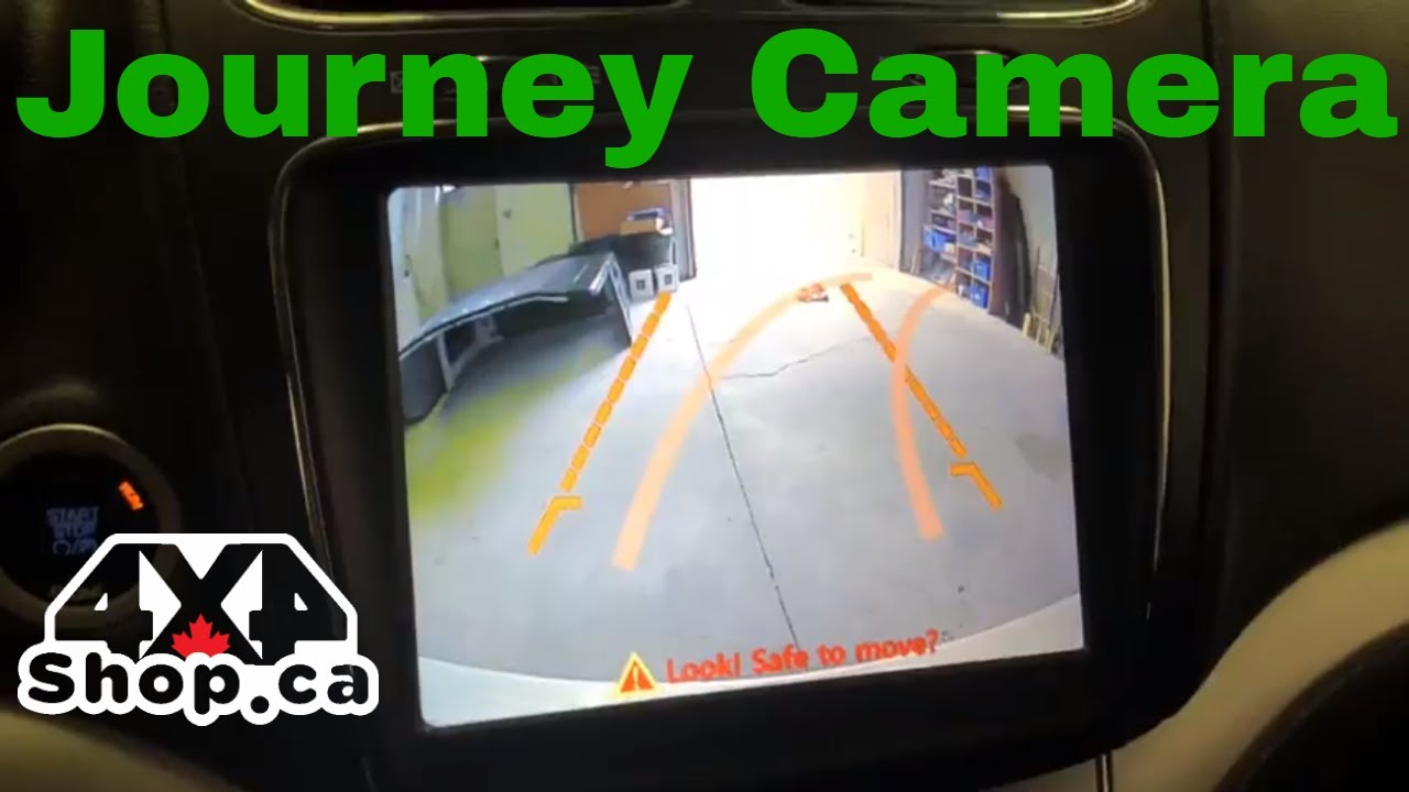 Installation backup camera with dynamic lines for Dodge Journey