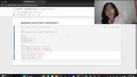 Konversi Suhu Jupyter Notebook dan MATLAB - TUGAS KompGe Kelas A Departemen Teknik Geofisika 