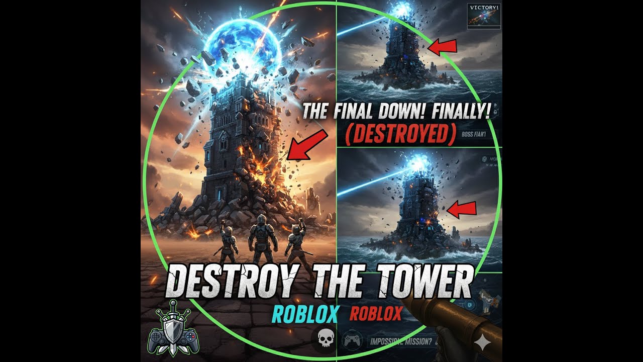 DESTROYING THE TOWER! (super gamer guild)
