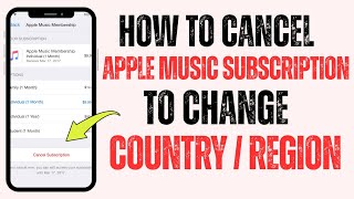 Cannot Change Country in App Store | Cancel Apple Music Subscription to Change Country l iOS 26|2026