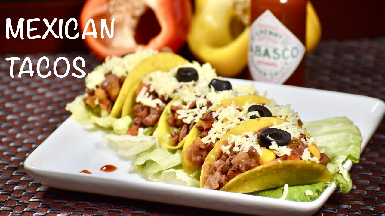 Veggie Tacos | Mexican Tacos | Chilli Bean Tacos | How to make Mexican Tacos 