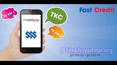 Dịch vụ ứng tiền Fast Credit thuê bao trả trước của MobiFone