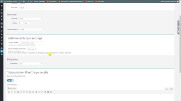 Ultimate Membership Pro Tutorials - How to create a  Limited subscription level