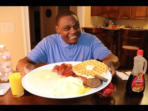 Another Breakfast Mukbang with Grits for the girls in Canada!!!