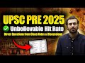 Unbelievable Hit Rate in UPSC Prelims 2025 | Direct Questions from Class Notes & Discussions!