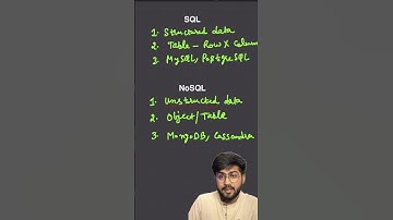 SQL vs NoSQL #backend #coding #engineering #software