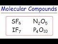 How To Name Covalent Molecular Compounds - The Easy Way!