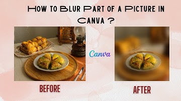 How to Blur Part of a Picture in Canva ?