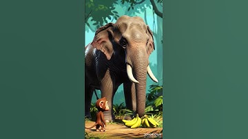 Thumbnail of Bandar aur hathi ki dosti #kidsstory #story #Kahani
