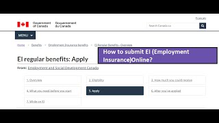 How to submit application for Employment Insurance (EI) in Canada ? Part 1 | Step by step guide | by DModis 35,084 views 4 years ago 7 minutes, 52 seconds