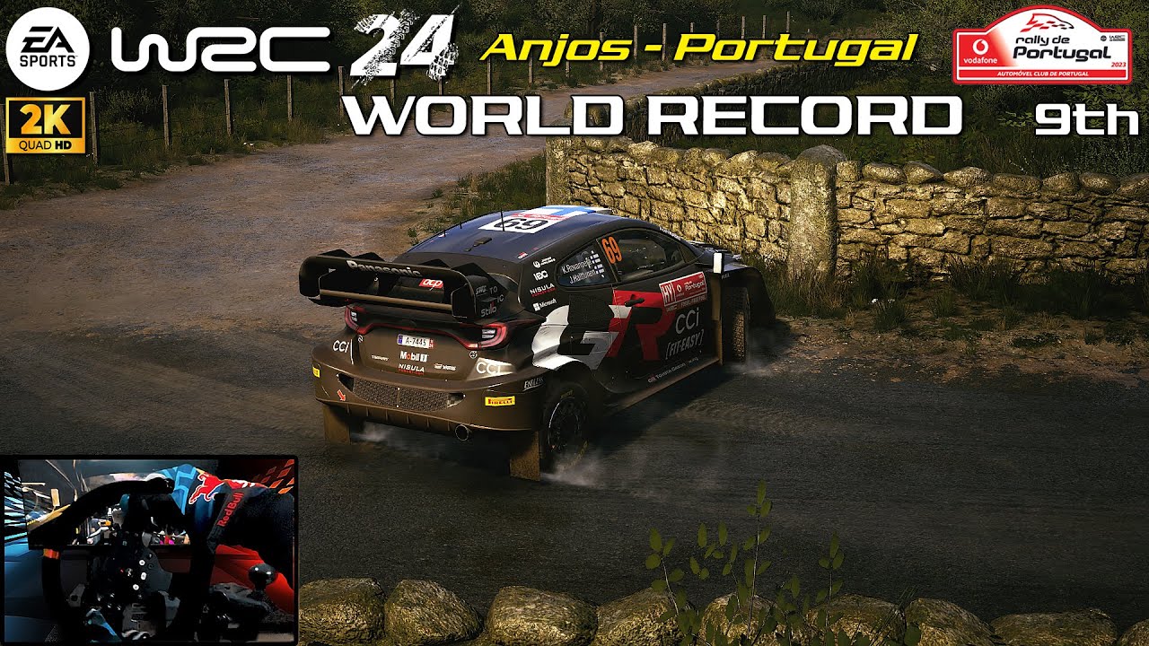 WORLD RECORD 9th - EA SPORTS WRC 24 | Anjos Portugal Toyota GR Yaris 2024 | PXN V10 Gameplay