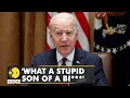 US President Joe Biden caught cursing journalist on hot microphone | Latest English News | WION News