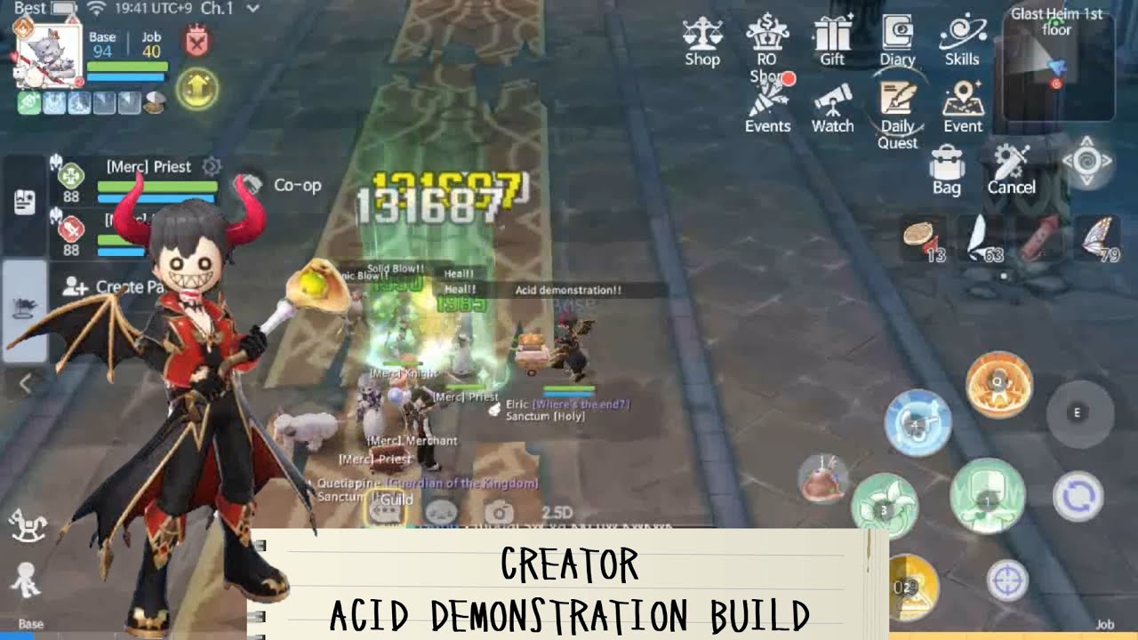 giearth ragnarok Update New ACID DEMONSTRATION BUILD CREATOR+ERDE WEAPON ON ALICE PART 121 ~ RAGNAROK ORIGIN 라그나로크오리진