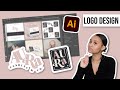 Watch Me Design a Logo: Using Adobe Illustrator | Luxury Candle Brand | Creative Glow Challenge