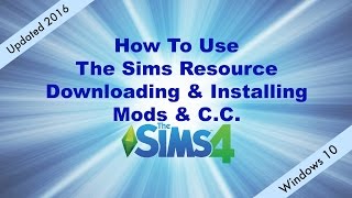 How To Use The Sims Resource Updated 2016