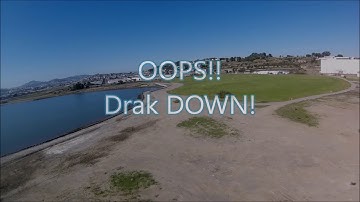 Drak Down! FPV crash footage (HD and DVR) and recovery using DragonLink Advanced