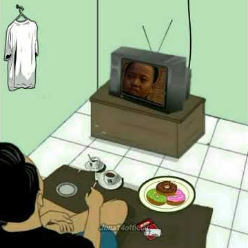 status wa animasi nonton tv