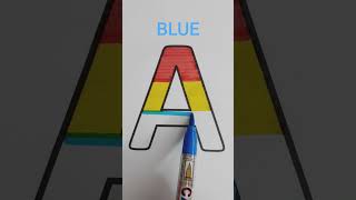 Make your kid learn primary colors with alphabet 'A'