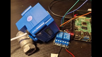 Motorized water valve (U.S. Solid) controlled by Raspberry Pi