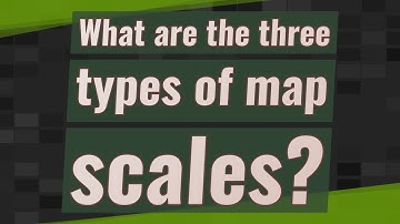 What are the three types of map scales?