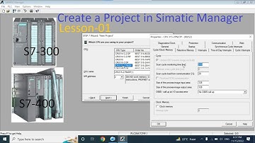 Simatic Manager | Create project | S7-300 | 400 | Lesson -1