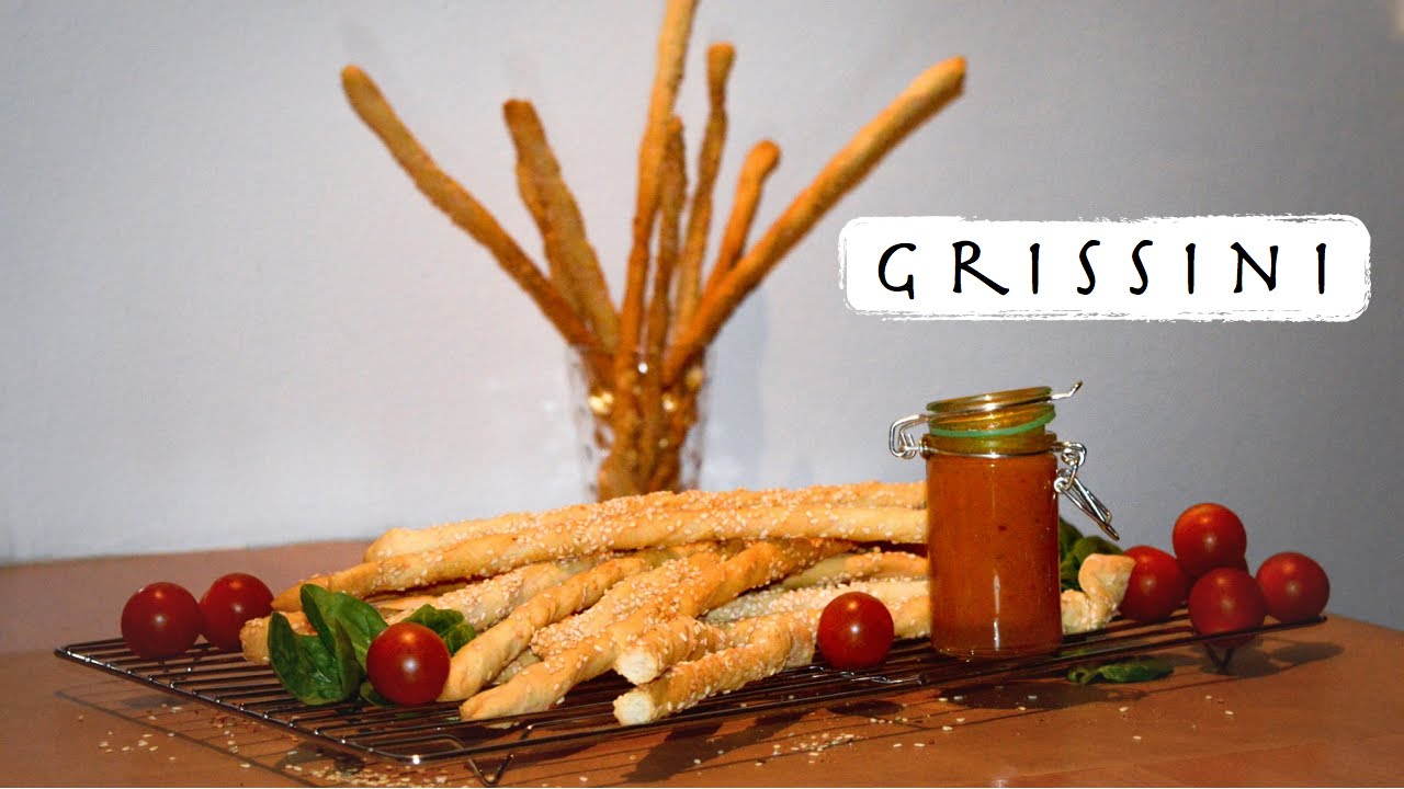 Italian Grissini - Twisted Sesame Seed Breadsticks - YouTube