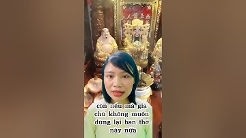 XỬ LÝ BAN THỜ THẦN TÀI CŨ MÀ CHỦ TRƯỚC ĐỂ LẠI THEO CHUẨN PHONG THỦY?