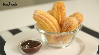 Mini Churros with Nutella Dip