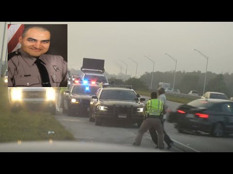 CAUGHT ON CAMERA: Florida trooper hit by car while investigating crash