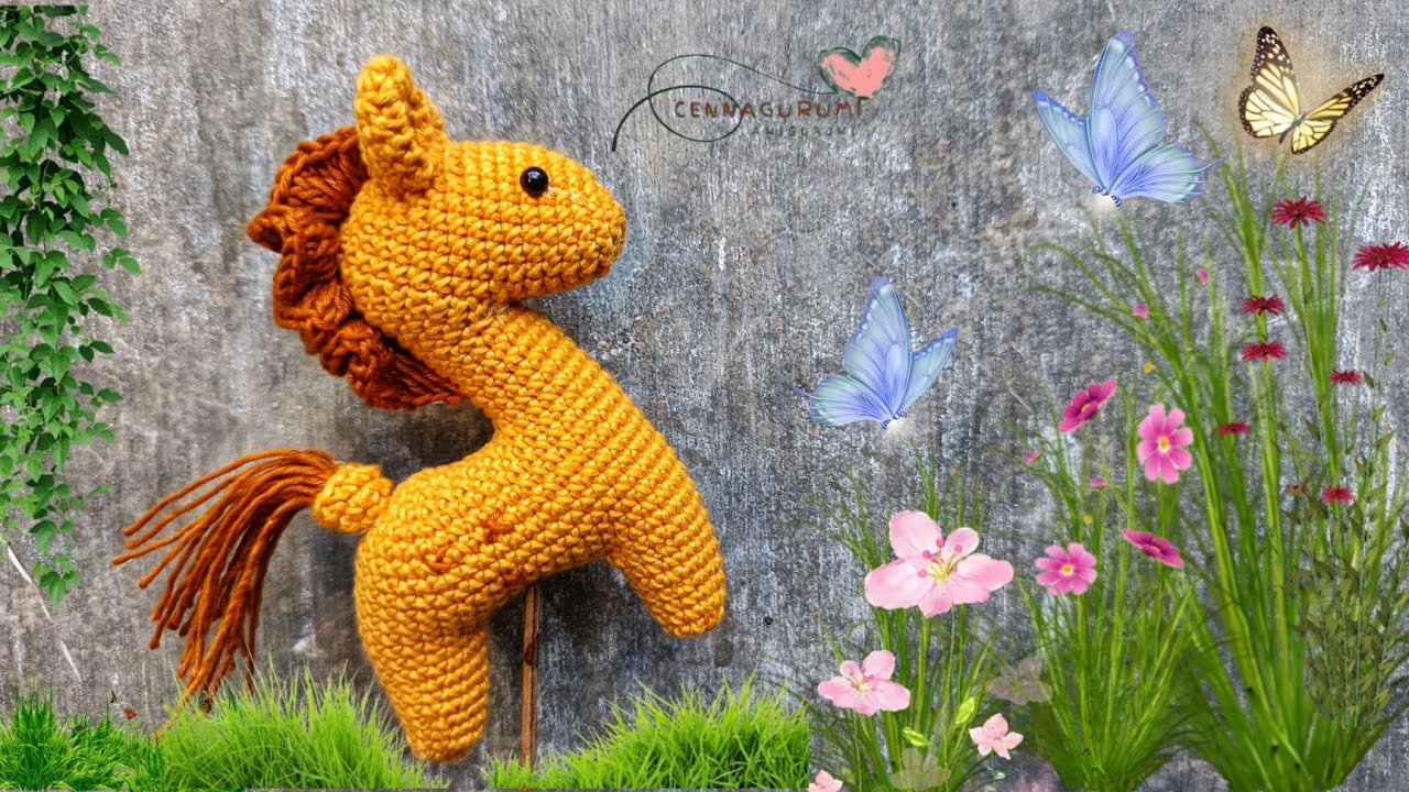 Watch It Now Easy Crochet Keychain Amigurumi !! Super Easy Crochet Horse Keychain Tutorial