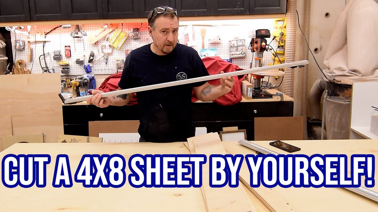 Cut A Full 4x8 Sheet Of Plywood By Yourself Without A Track Saw 