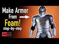 DIY Knight Armor Cosplay / How to Make a Foam Knight Armor Costume Using Hot Glue!