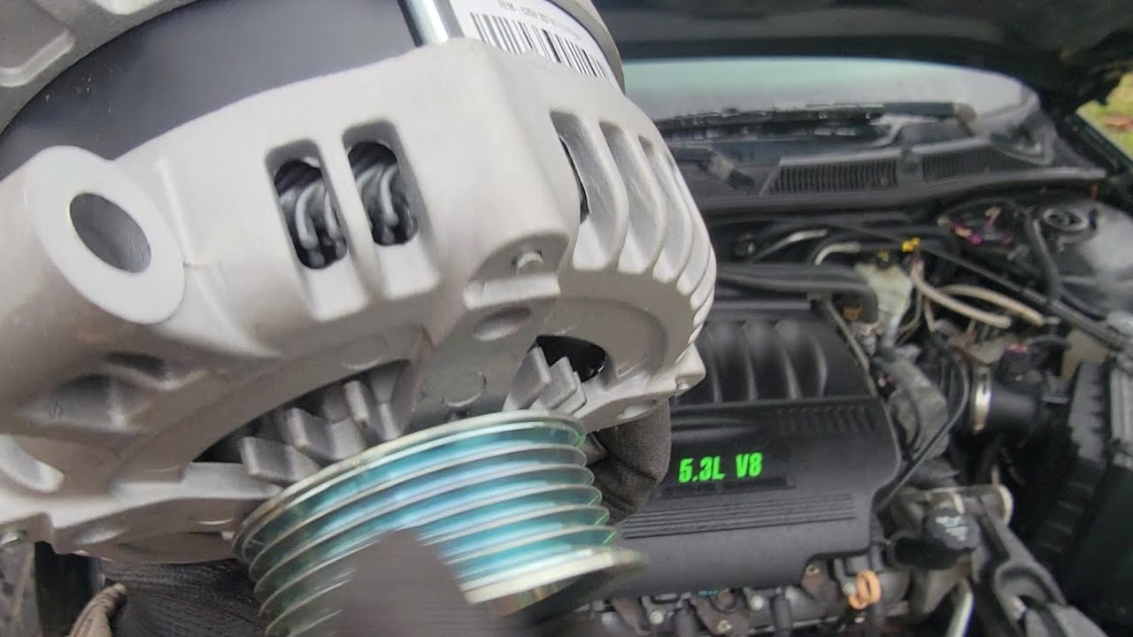 Impala SS alternator replacement (06-09 LS4) no special tensioner tool ...