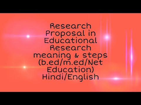 research proposal meaning in hindi