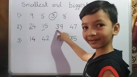 smallest and biggest number|greatest and smallest number|biggest and smallest for kindergarten|