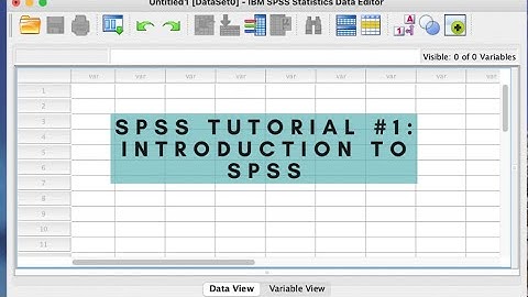 Introduction to SPSS software for Beginners [Part 1]