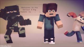 Anishwij Minecraft Rig Template Version 9.1 FREE DOWNLOAD