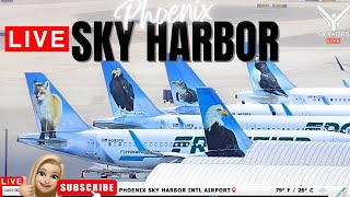 🔴LIVE Plane Spotting Phoenix Sky Harbor Airport (PHX) | LIVE Airport + ATC + Ramp Action