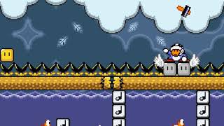 [SMW Hack - Super Mario /v/orld] 1-4(S):Fluffy Forest