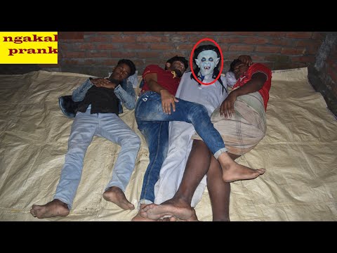 viral Prank Pocong bocil lagi tidur ngakak🤣