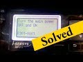 Turn the main power off and on - E301-0001 Error Fixed Cannon Printer