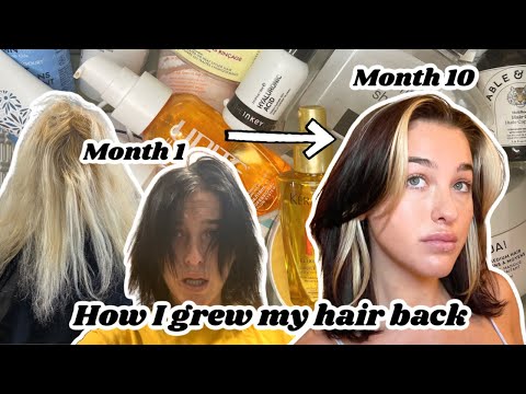 How I Grew My Bleached Damaged Hair Back Without Shaving It.