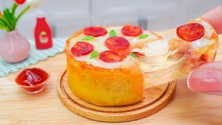 ASMR Cooking  Cooking Delicious Layer Pizza in Miniature Kitchen  Mini Yummy Fast Food Recipe