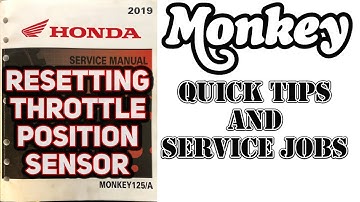 How to Reset the Throttle Position Sensor (TPS) on a 2019 Honda Monkey