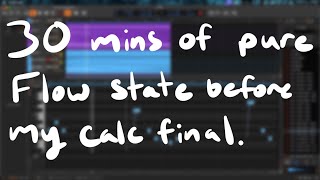 30 minutes of pure flow state before my calculus exam