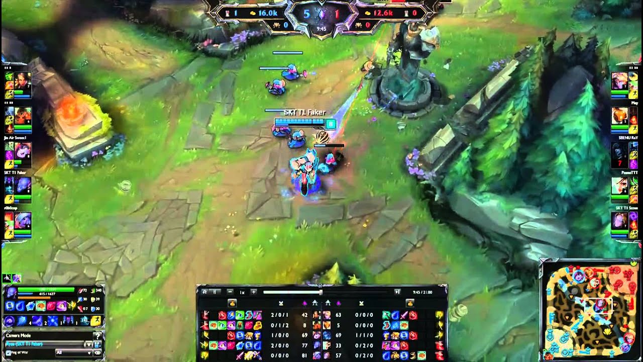 SKT T1 Faker RYZE vs Orianna MID - LOL Korean SoloQ Patch 5.12