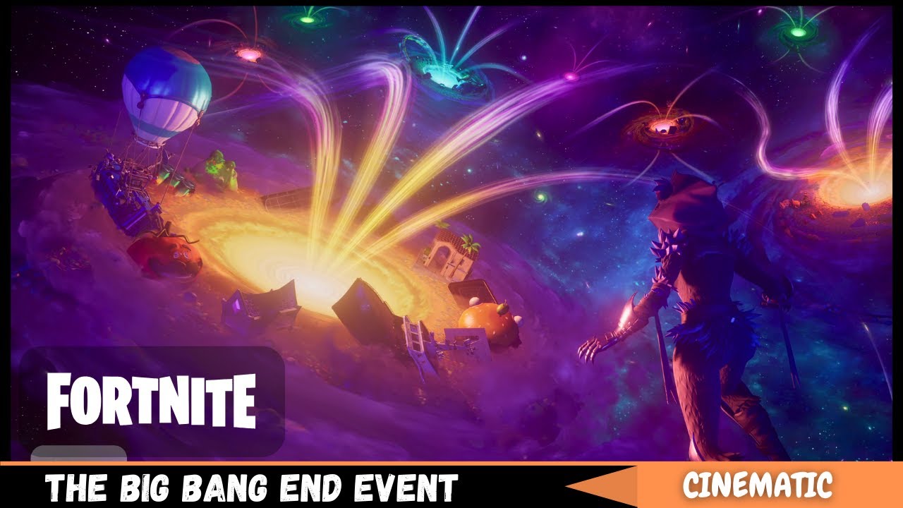 The Big Bang Fortnite End Event | 4k Complete - YouTube