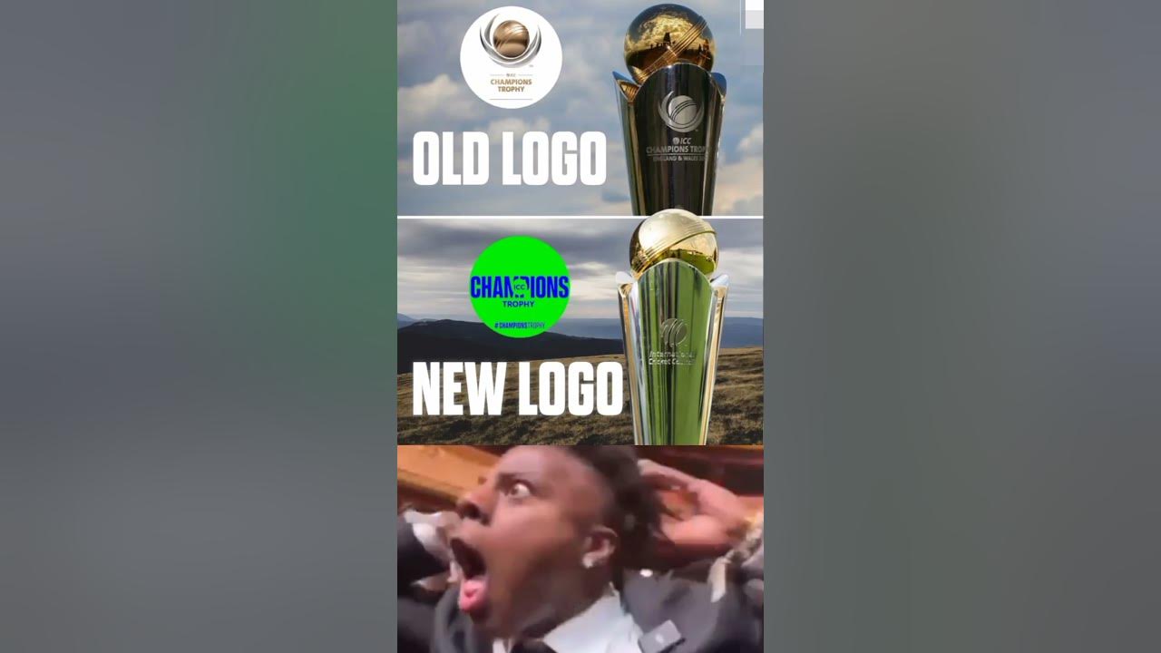 ICC revealed new Champions Trophy logo 2025 ipl2025 cricket csk rcb iccchampionstrophy2025
