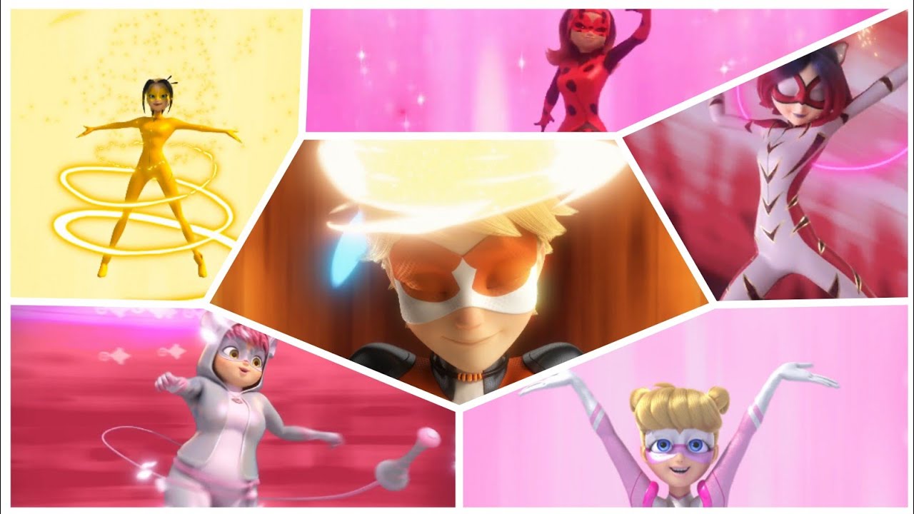 MIRACULOUS LADYBUG, SEASON 4: All Transformations & Fusions - Updated